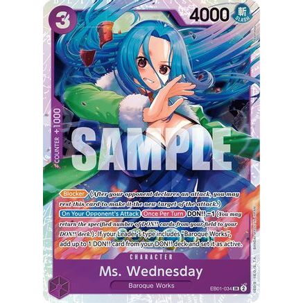Ms. Wednesday (EB01-034) - Extra Booster: Memorial Collection Foil