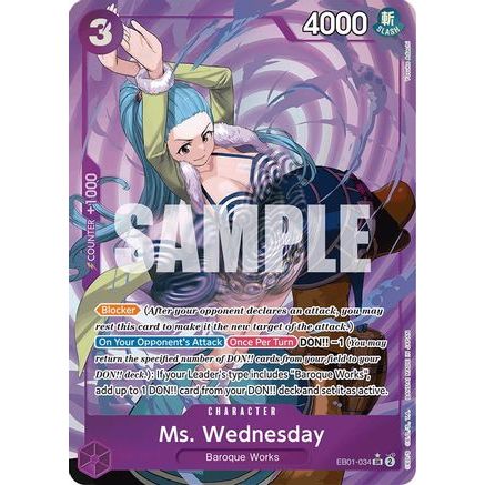 Ms. Wednesday (Alternate Art) (EB01-034) - Extra Booster: Memorial Collection Foil