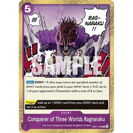 Conquerer of Three Worlds Ragnaraku (EB01-039) - Extra Booster: Memorial Collection Foil