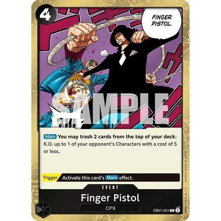 Finger Pistol (EB01-051) - Extra Booster: Memorial Collection Foil