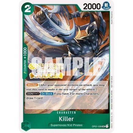 Killer (Judge Pack Vol. 3) (OP01-039) - One Piece Promotion Cards Foil