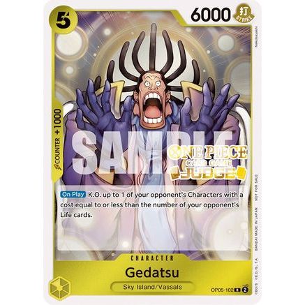 Gedatsu (Judge Pack Vol. 3) (OP05-102) - One Piece Promotion Cards Foil