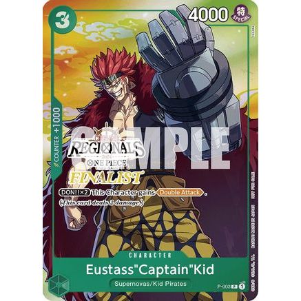 Eustass"Captain"Kid (Offline Regional 2024 Vol. 2) [Finalist] (P-003) - One Piece Promotion Cards Foil