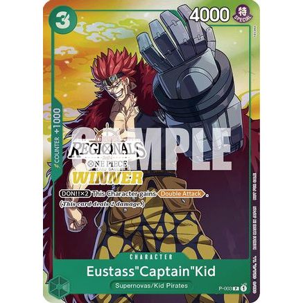 Eustass"Captain"Kid (Online Regional 2024 Vol. 2) [Winner] (P-003) - One Piece Promotion Cards