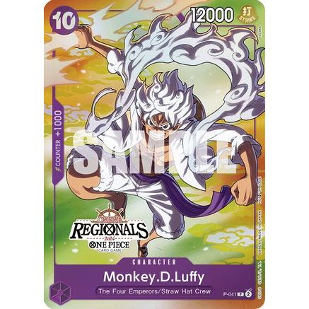 Monkey.D.Luffy (041) (Online Regional 2024 Vol. 2) [Participant] (P-041) - One Piece Promotion Cards Foil