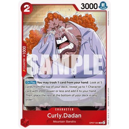 Curly.Dadan (OP07-004) - 500 Years in the Future Foil