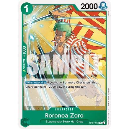 Roronoa Zoro (034) (OP07-034) - 500 Years in the Future