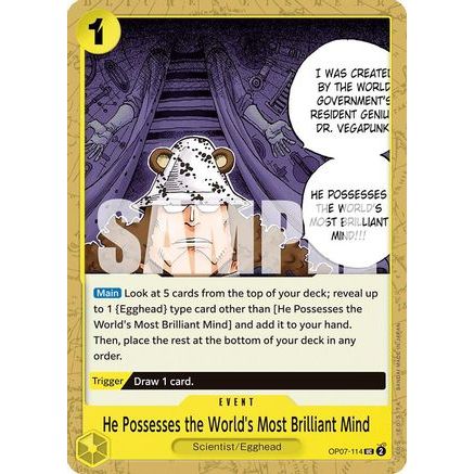 He Possesses the World's Most Brilliant Mind (OP07-114) - 500 Years in the Future