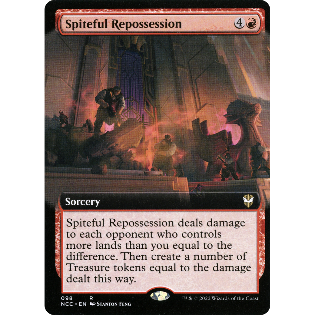 Spiteful Repossession (Extended Art) (NCC-098) - New Capenna Commander: (Extended Art) Foil