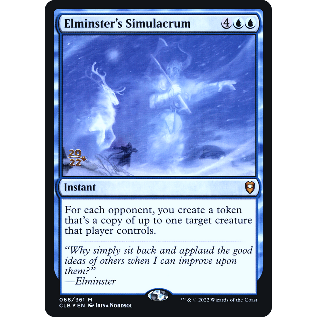 Elminster's Simulacrum (PRE-68S) - Battle for Baldur's Gate Promos Foil
