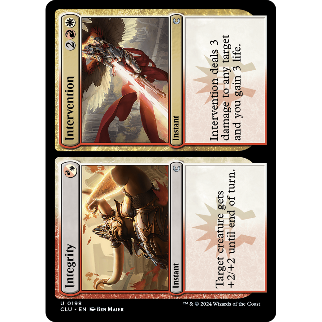 Integrity // Intervention (CLU-198) - Ravnica: Clue Edition