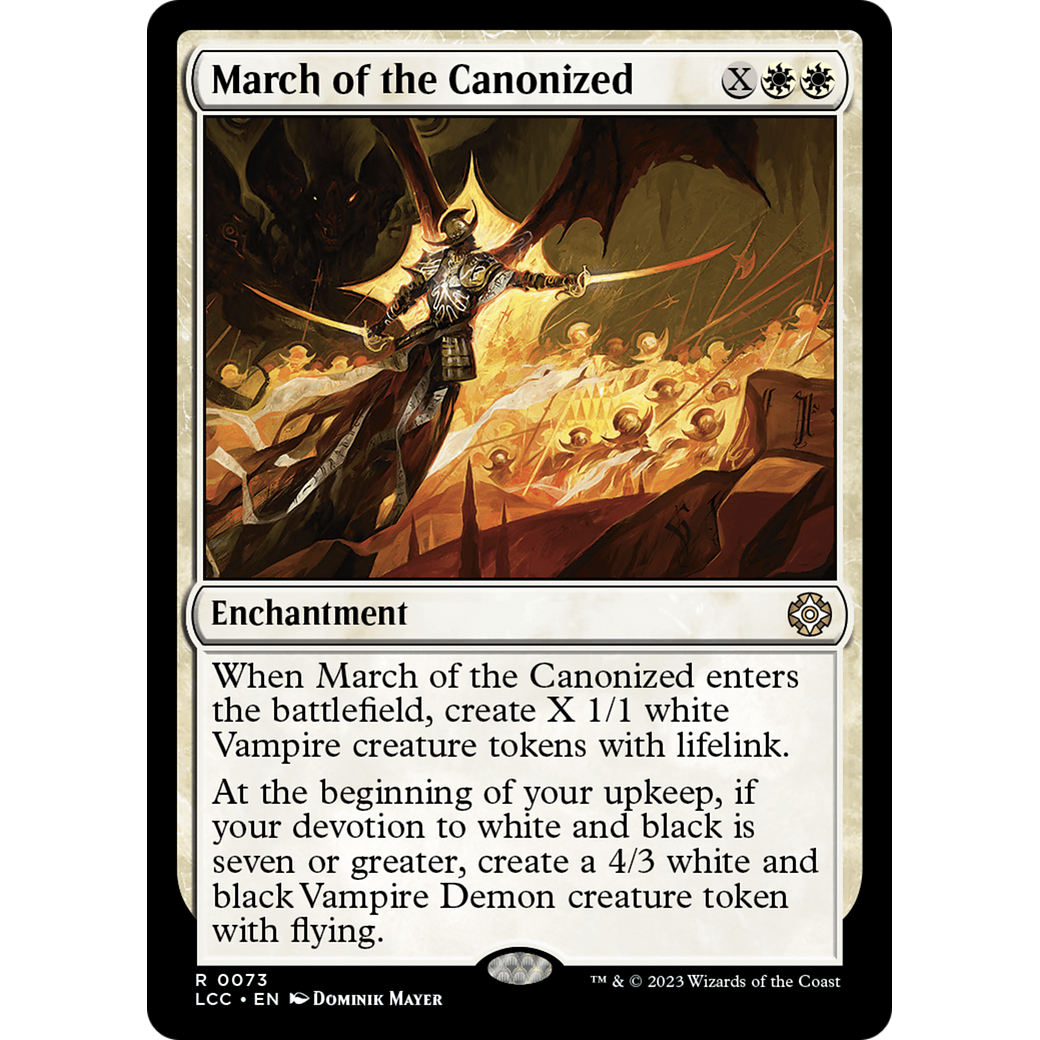 March of the Canonized (LCC-073) - The Lost Caverns of Ixalan Commander
