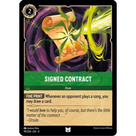 Signed Contract (99/204) - Ursulas Return