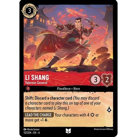 Li Shang - Valorous General (112/204) - Ursulas Return Cold Foil
