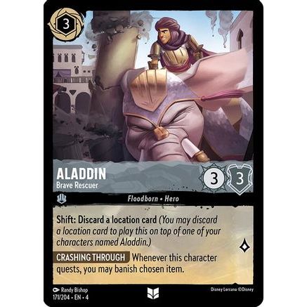Aladdin - Brave Rescuer (171/204) - Ursulas Return Cold Foil