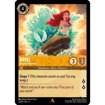Ariel - Singing Mermaid (3/204) - Ursulas Return Cold Foil