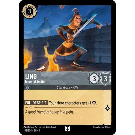 Ling - Imperial Soldier (183/204) - Ursulas Return Cold Foil