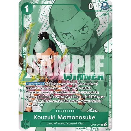 Kouzuki Momonosuke (Winner Pack Vol. 7) (OP01-041) - One Piece Promotion Cards Foil