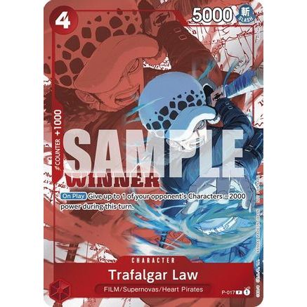 Trafalgar Law (Winner Pack Vol. 7) (P-017) - One Piece Promotion Cards Foil