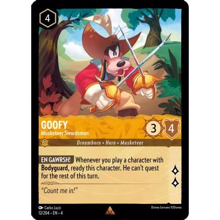 Goofy - Musketeer Swordsman (12/204) - Ursulas Return Cold Foil