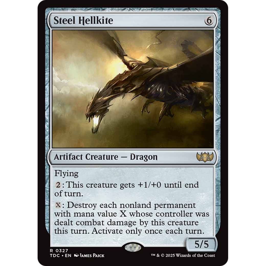 Steel Hellkite (TDC-327) - Commander: Tarkir: Dragonstorm