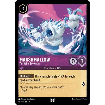 Marshmallow - Terrifying Snowman (51/204) - Ursulas Return Cold Foil