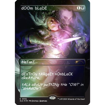 dOOm bLaDE (Rainbow Foil) (SLD-9990) - Secret Lair Drop Series Foil