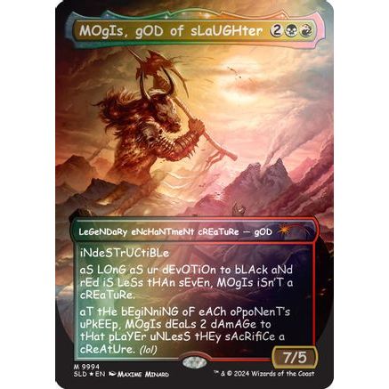 MOgIs, gOD of sLaUGHter (9994) (Rainbow Foil) (SLD-9994) - Secret Lair Drop Series Foil