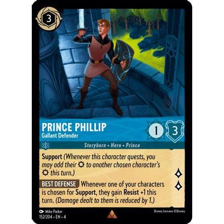 Prince Phillip - Gallant Defender (152/204) - Ursulas Return Cold Foil