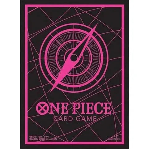 One Piece TCG: Official Sleeves - Black & Pink Design