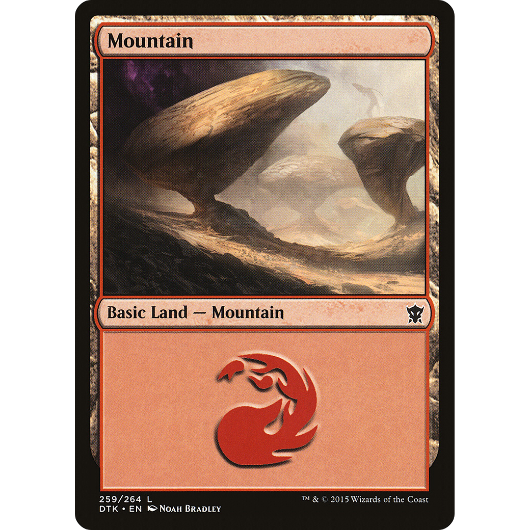 Mountain (259) (DTK-259) - Dragons of Tarkir Foil