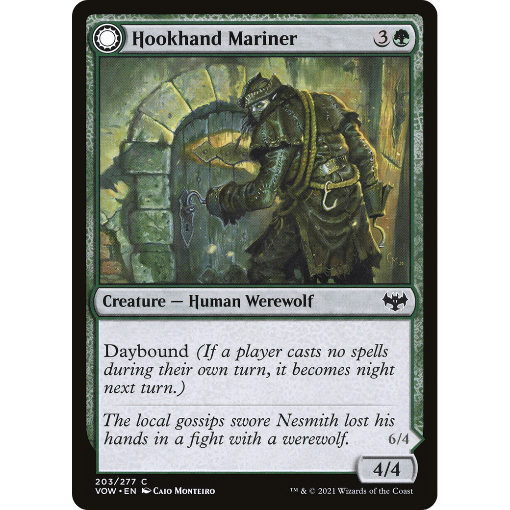 Hookhand Mariner (VOW-203) - Innistrad: Crimson Vow: (Double Faced Transform) Foil