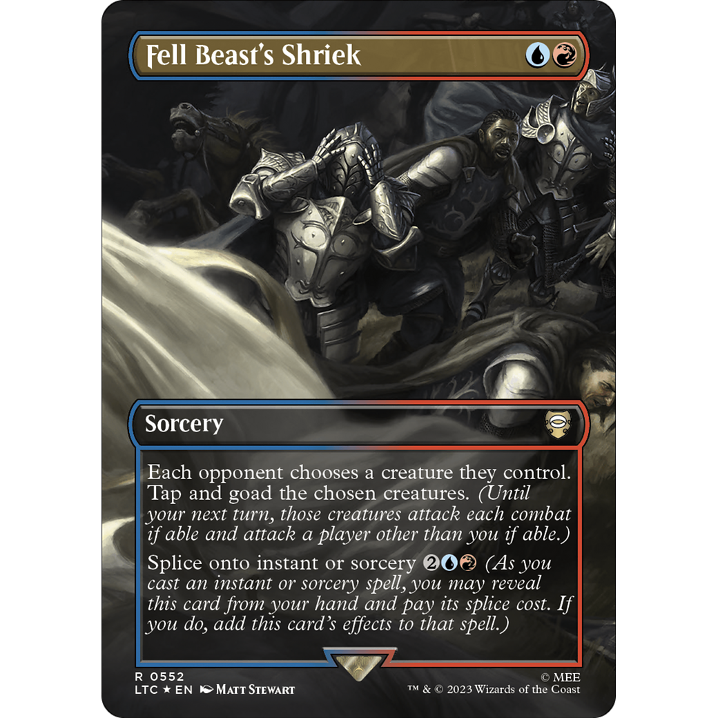 Fell Beast's Shriek (LTC-552) - Tales of Middle-earth Commander (Borderless) Foil