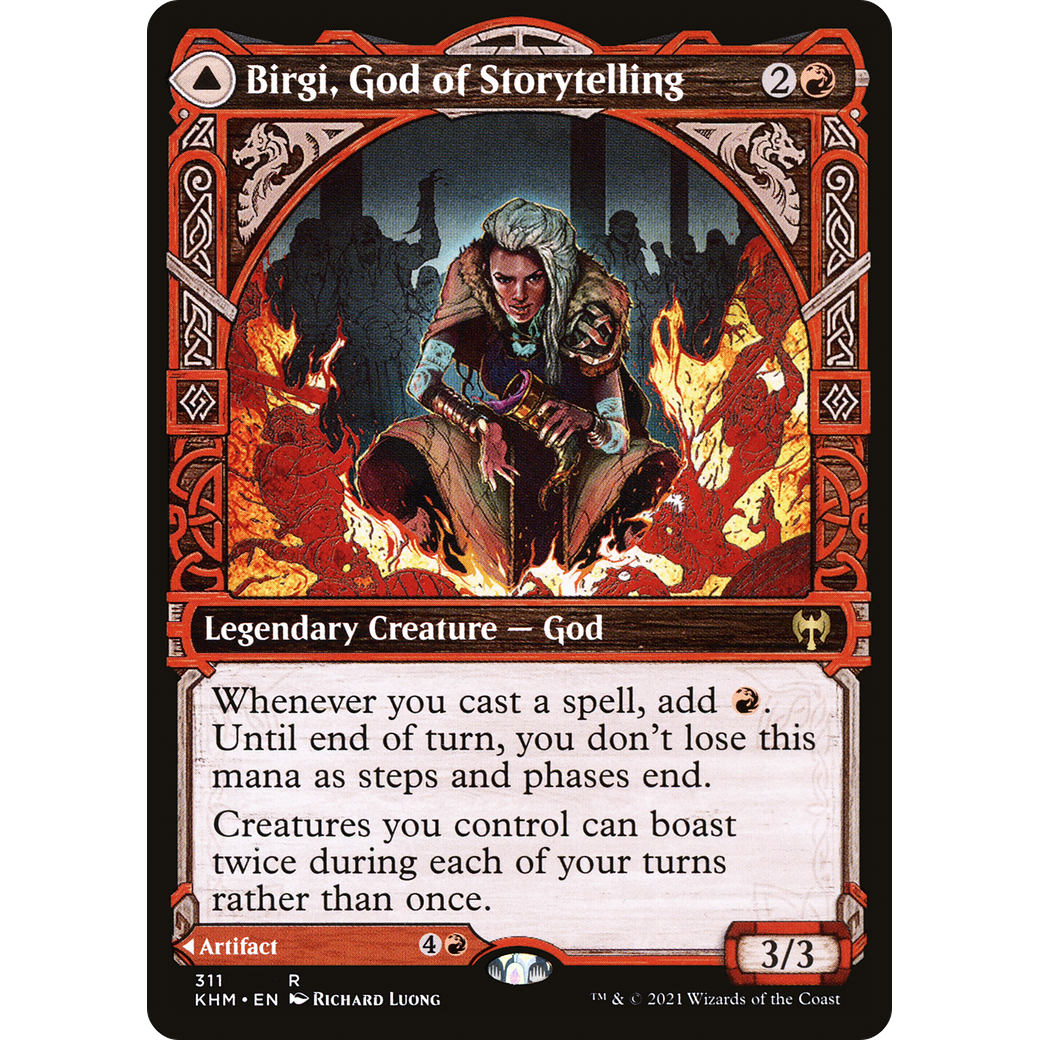 Birgi, God of Storytelling (Showcase) (KHM-311) - Kaldheim: (Showcase)