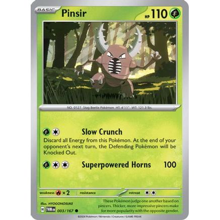 Pinsir - 003/167 3 - SV06 Twilight Masquerade Reverse Holofoil