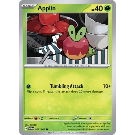 Applin - 017/167 17 - SV06 Twilight Masquerade Reverse Holofoil