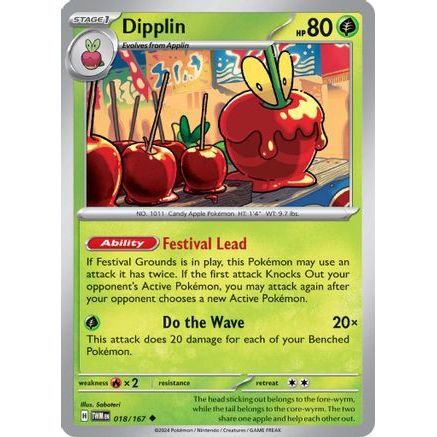 Dipplin - 018/167 18 - SV06 Twilight Masquerade Reverse Holofoil