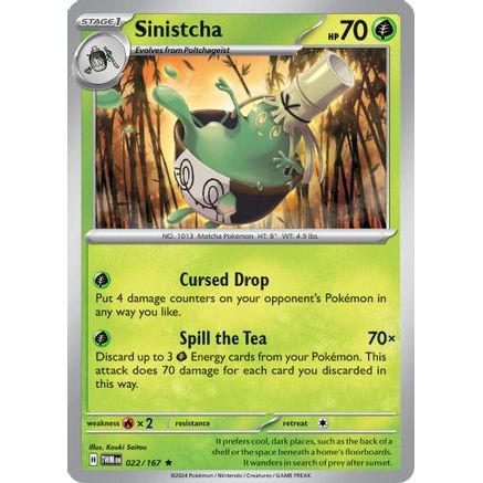 Sinistcha 22 - SV06 Twilight Masquerade Holofoil