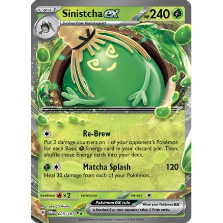 Sinistcha ex - 023/167 23 - SV06 Twilight Masquerade Holofoil