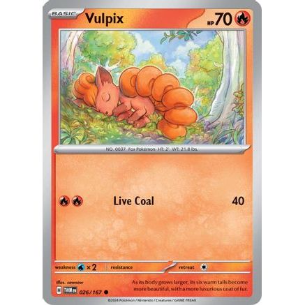 Vulpix 26 - SV06 Twilight Masquerade Reverse Holofoil