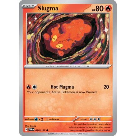 Slugma 28 - SV06 Twilight Masquerade Reverse Holofoil
