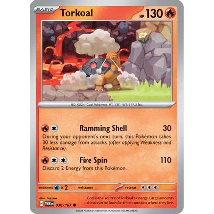 Torkoal - 030/167 30 - SV06 Twilight Masquerade Reverse Holofoil