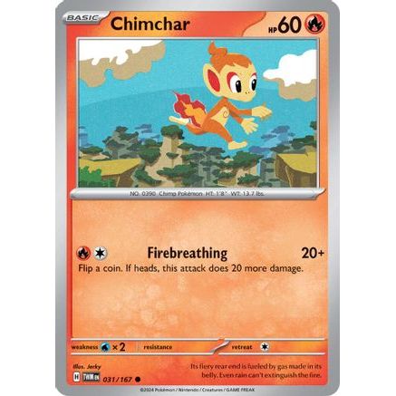 Chimchar 31 - SV06 Twilight Masquerade Reverse Holofoil