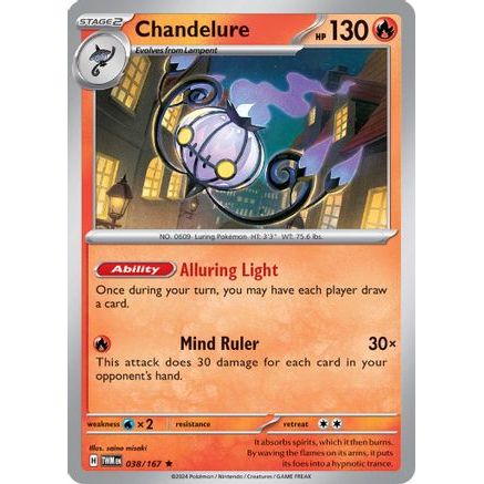 Chandelure 38 - SV06 Twilight Masquerade Reverse Holofoil