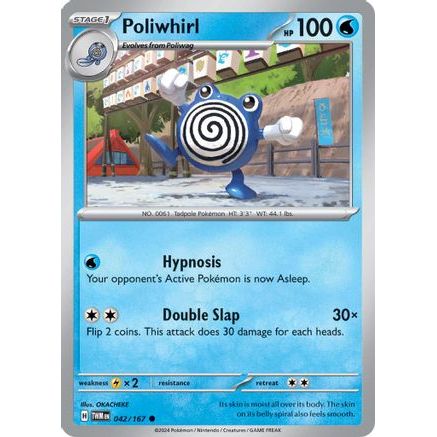 Poliwhirl 42 - SV06 Twilight Masquerade Reverse Holofoil