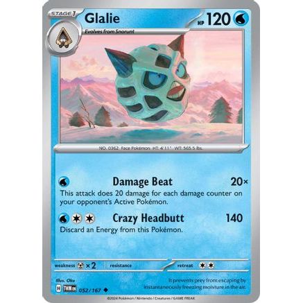 Glalie 52 - SV06 Twilight Masquerade Reverse Holofoil