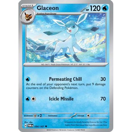 Glaceon 54 - SV06 Twilight Masquerade Reverse Holofoil
