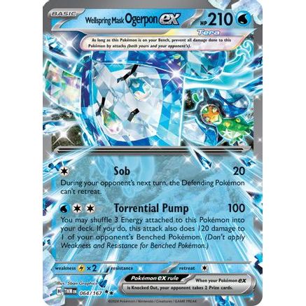 Wellspring Mask Ogerpon ex - 064/167 64 - SV06 Twilight Masquerade Holofoil