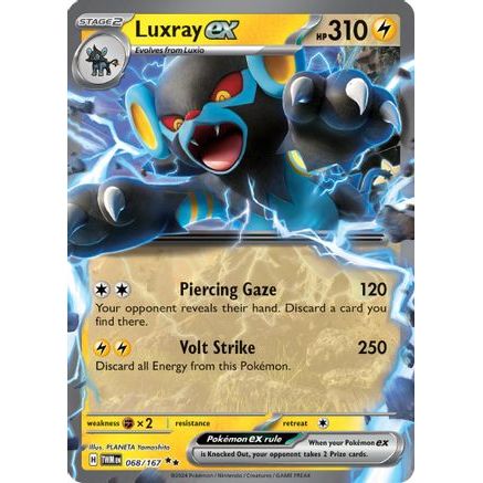 Luxray ex - 068/167 68 - SV06 Twilight Masquerade Holofoil