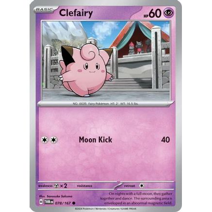 Clefairy 78 - SV06 Twilight Masquerade Reverse Holofoil